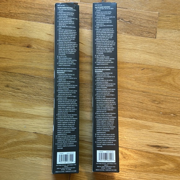 NIB - bundle of 2 - Iron on transfers - Picture 2 of 3